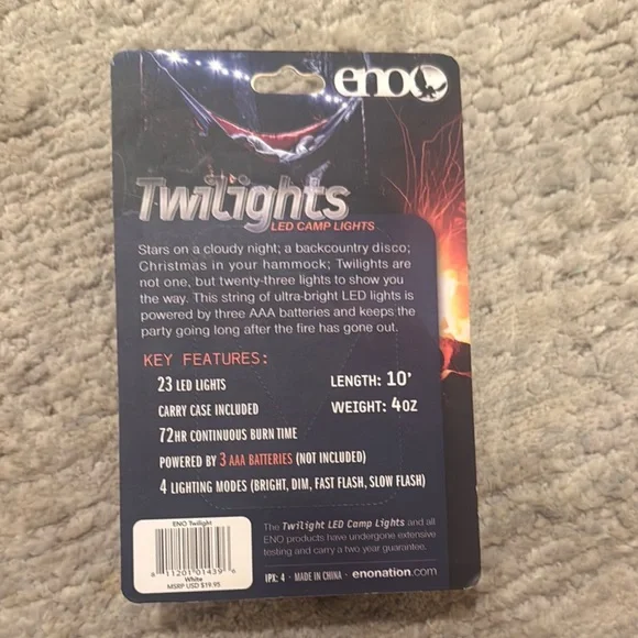 Twilights Outdoor String Lights - Black - Picture 4 of 4